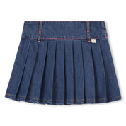 BILLIEBLUSH - Multi Knit & Denim Skirt Set - Blue