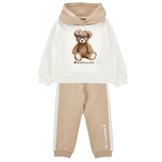 MONNALISA - Teddy Hooded Tracksuit - Camel