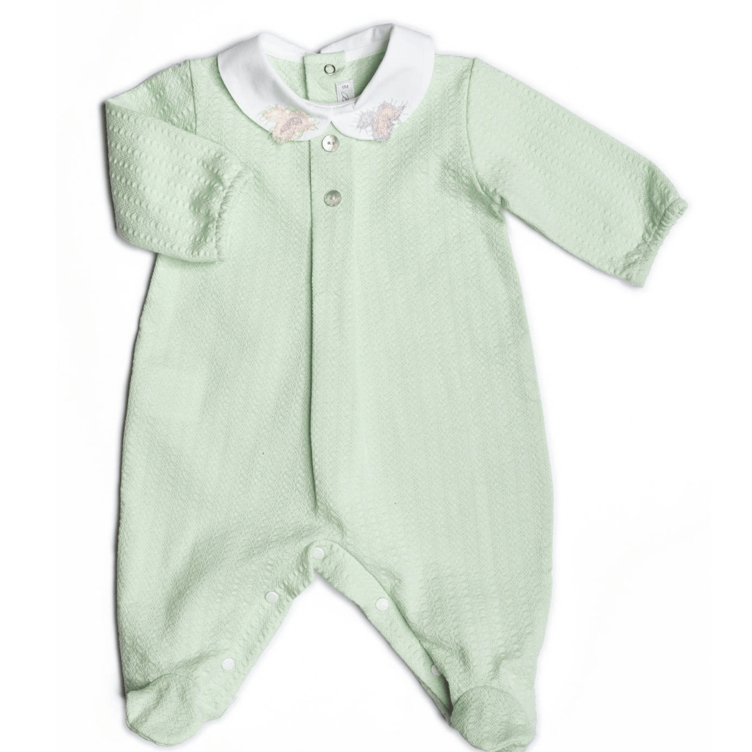 BARCELLINO - Fleur Babygrow - Mint