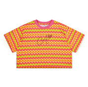 A DEE - Thea Tutti Frutti Zig Zag Flare Set - Pink