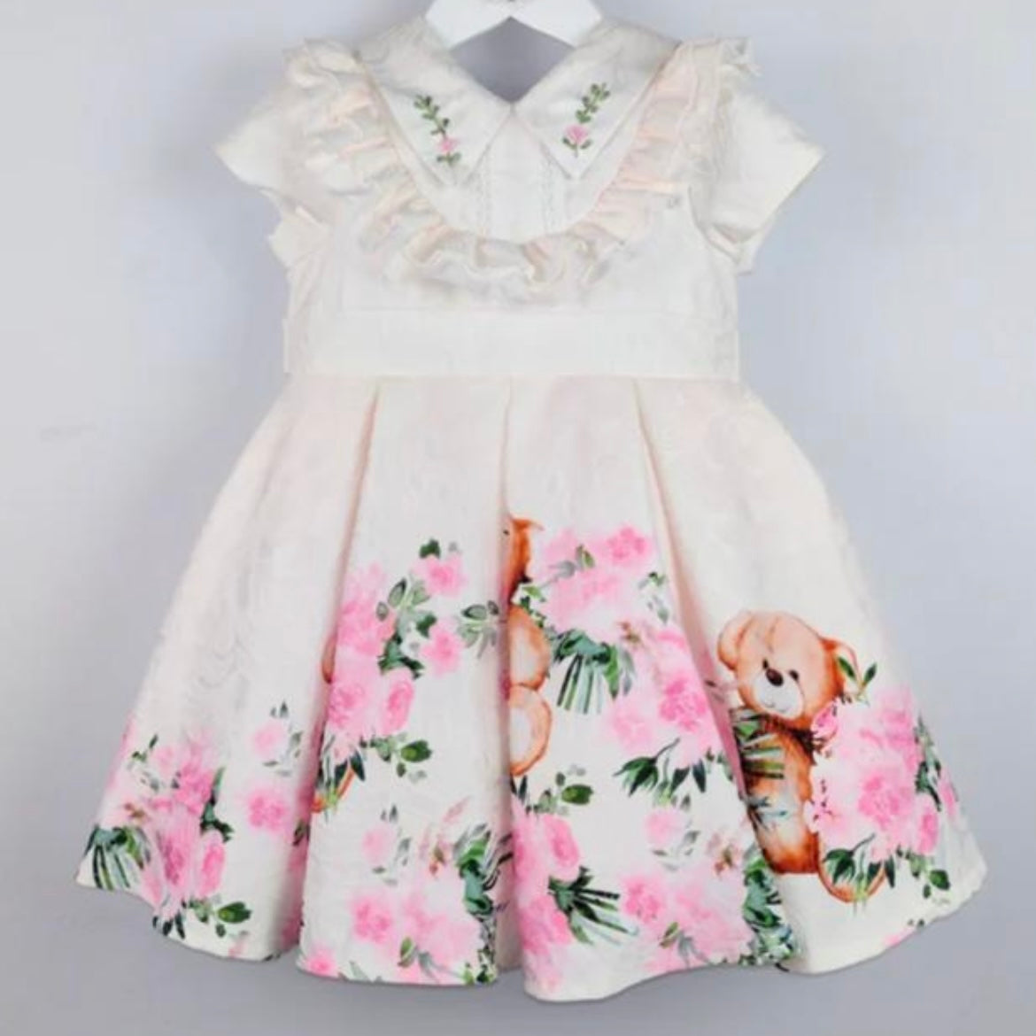 BEAU KID - Teddy Dress - Cream