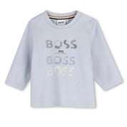 BOSS - Toddler Logo Long Sleeve T-Shirt -  Blue