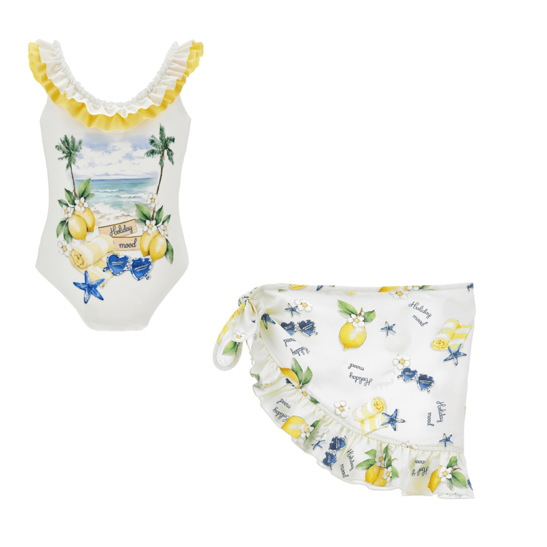 MONNALISA - Holiday Mood Swimsuit Set - White