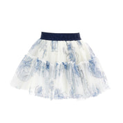 MONNALISA - Frozen Once Upon A time Tulle Skirt Set - Blue