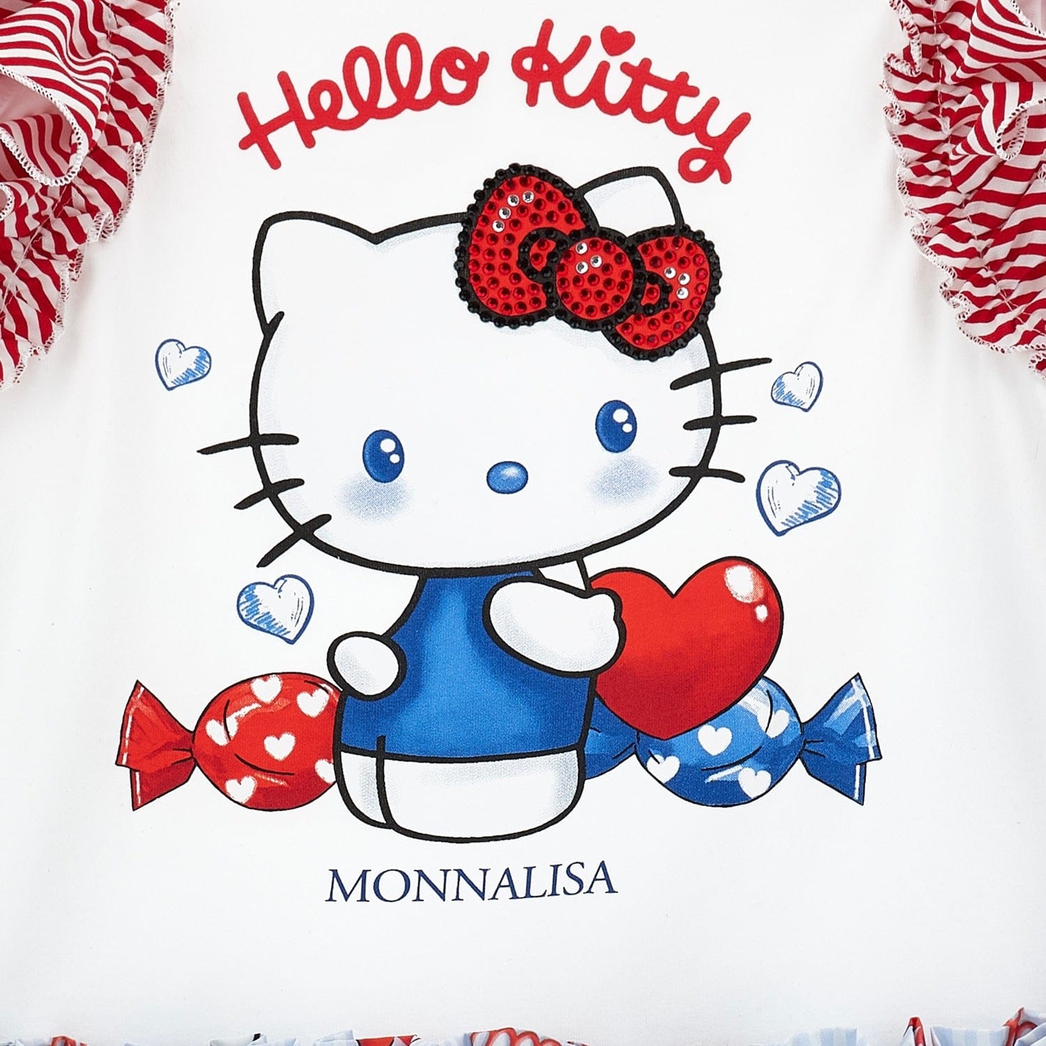 MONNALISA - Hello Kitty Jersey Dress - Blue