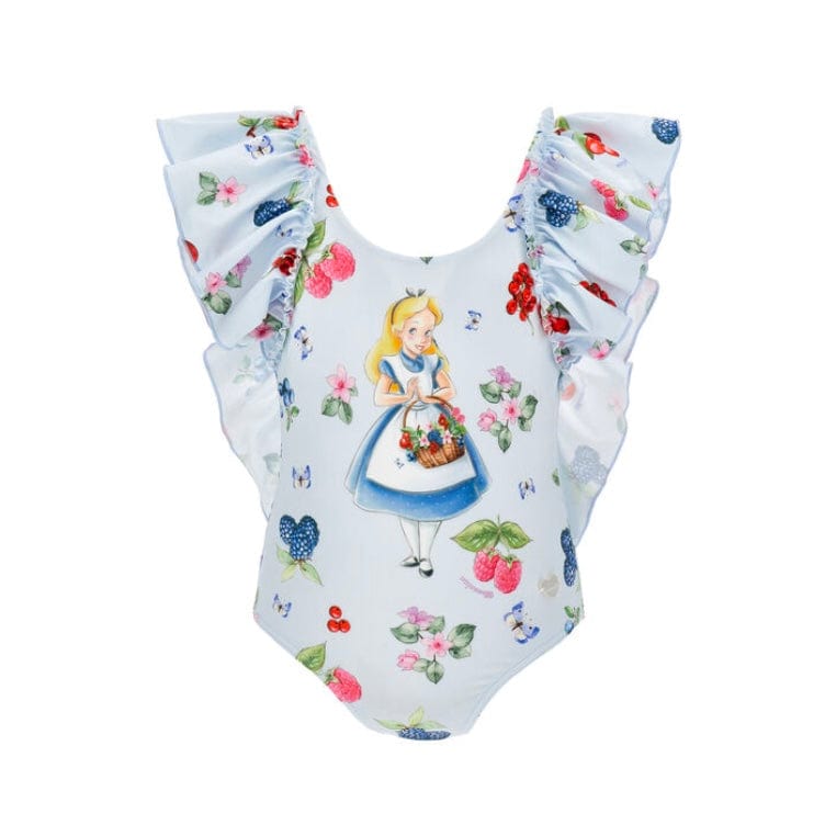 MONNALISA - Alice In Wonderland Swimsuit - Blue