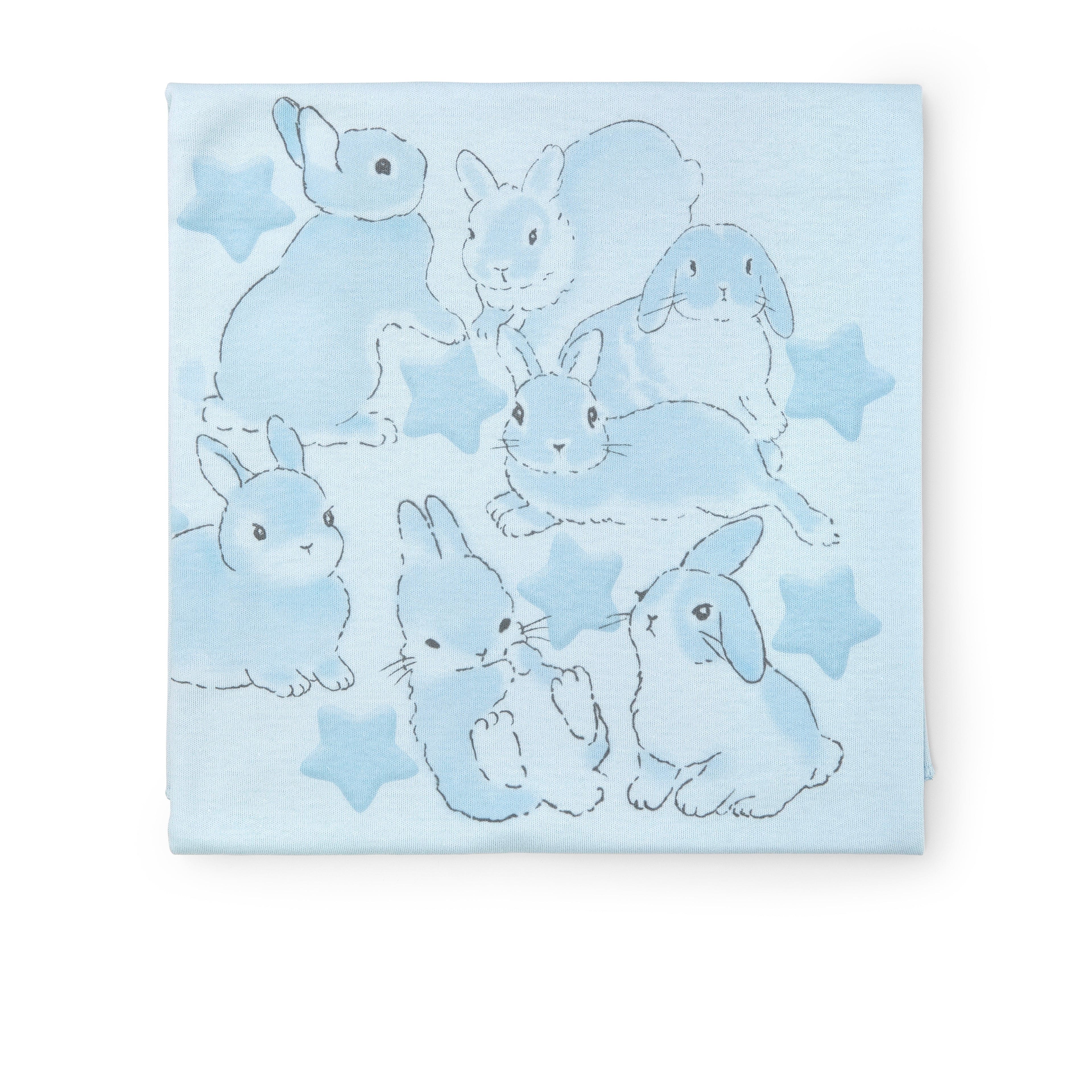 SOFIJA - Bunny Swaddle Blanket - Blue