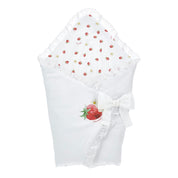 MONNALISA - Strawberry Blanket - White