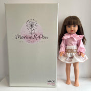 BABINE - Doll Brown Hair Carousel Skirt Set - Pink