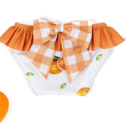 MEIA PATA - Oranges Print Bikini Bottoms - Orange