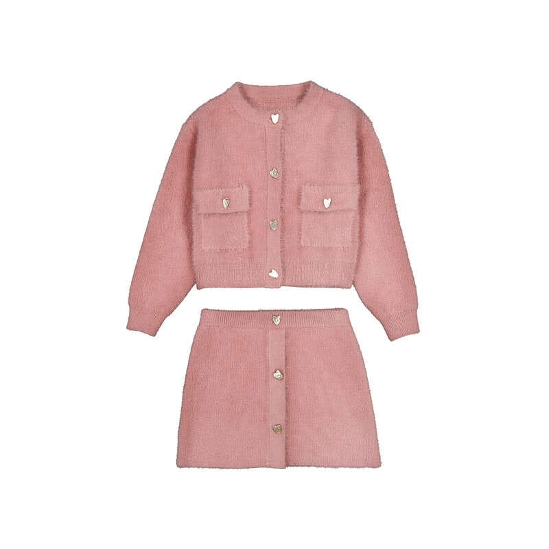 MAYORAL - Knit Skirt Set - Blush
