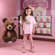 A DEE - Teddy Bear Bakery Mimi Short Sleeve Legging Set - Fairy Pin