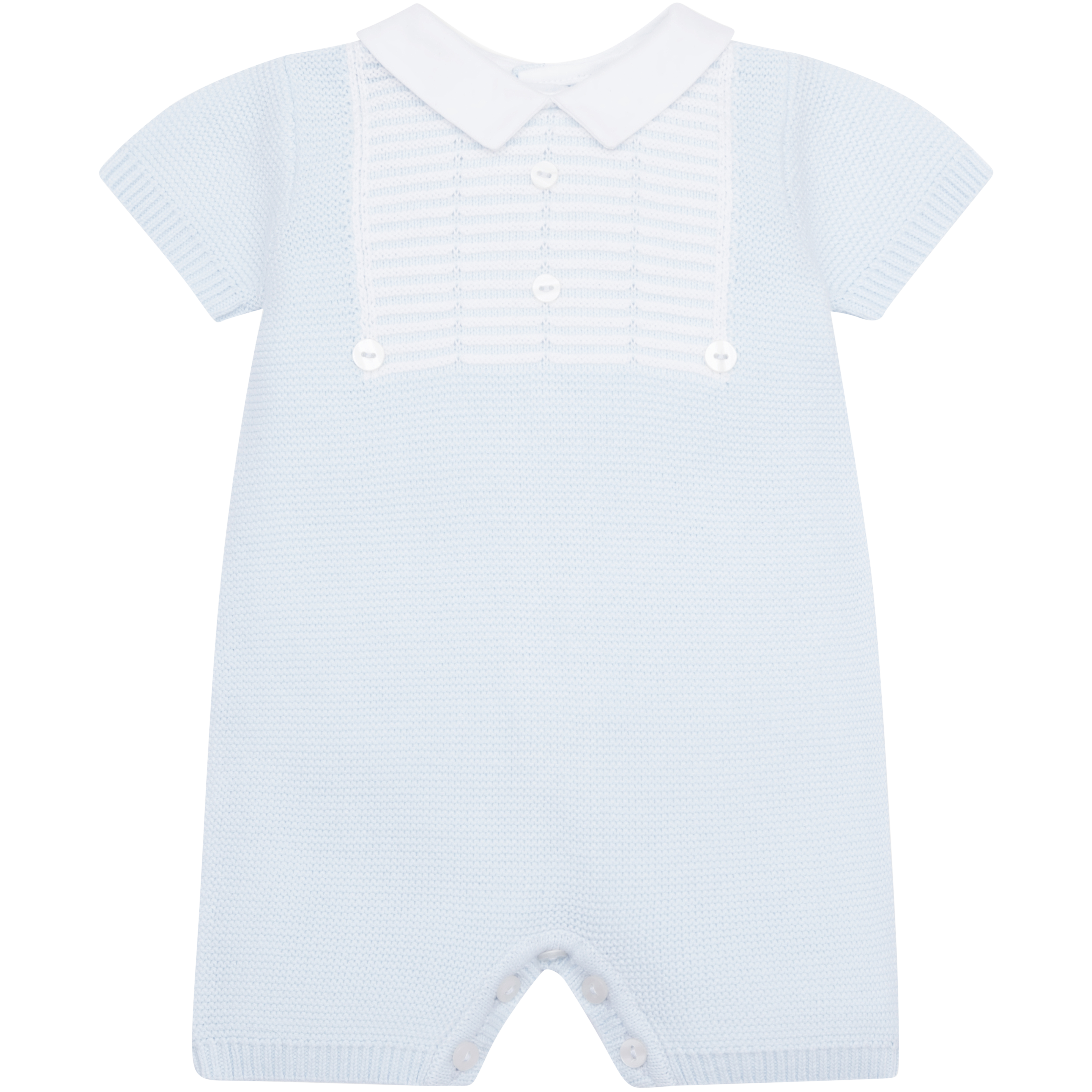 Emile Et Rose - Jacob Knitted Romper  - Blue