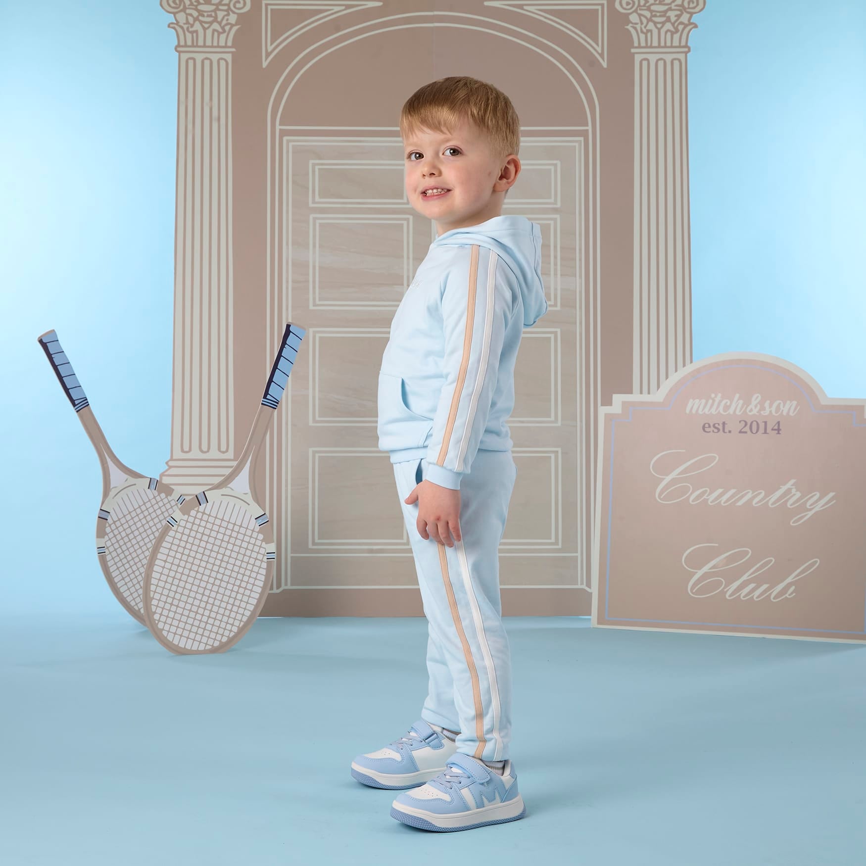 MITCH & SON - Classic Collection Scott - Hoodie Tracksuit - Sky Blue