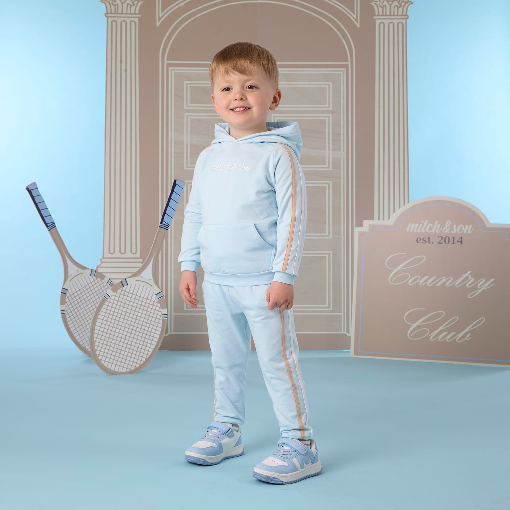 MITCH & SON - Classic Collection Scott - Hoodie Tracksuit - Sky Blue