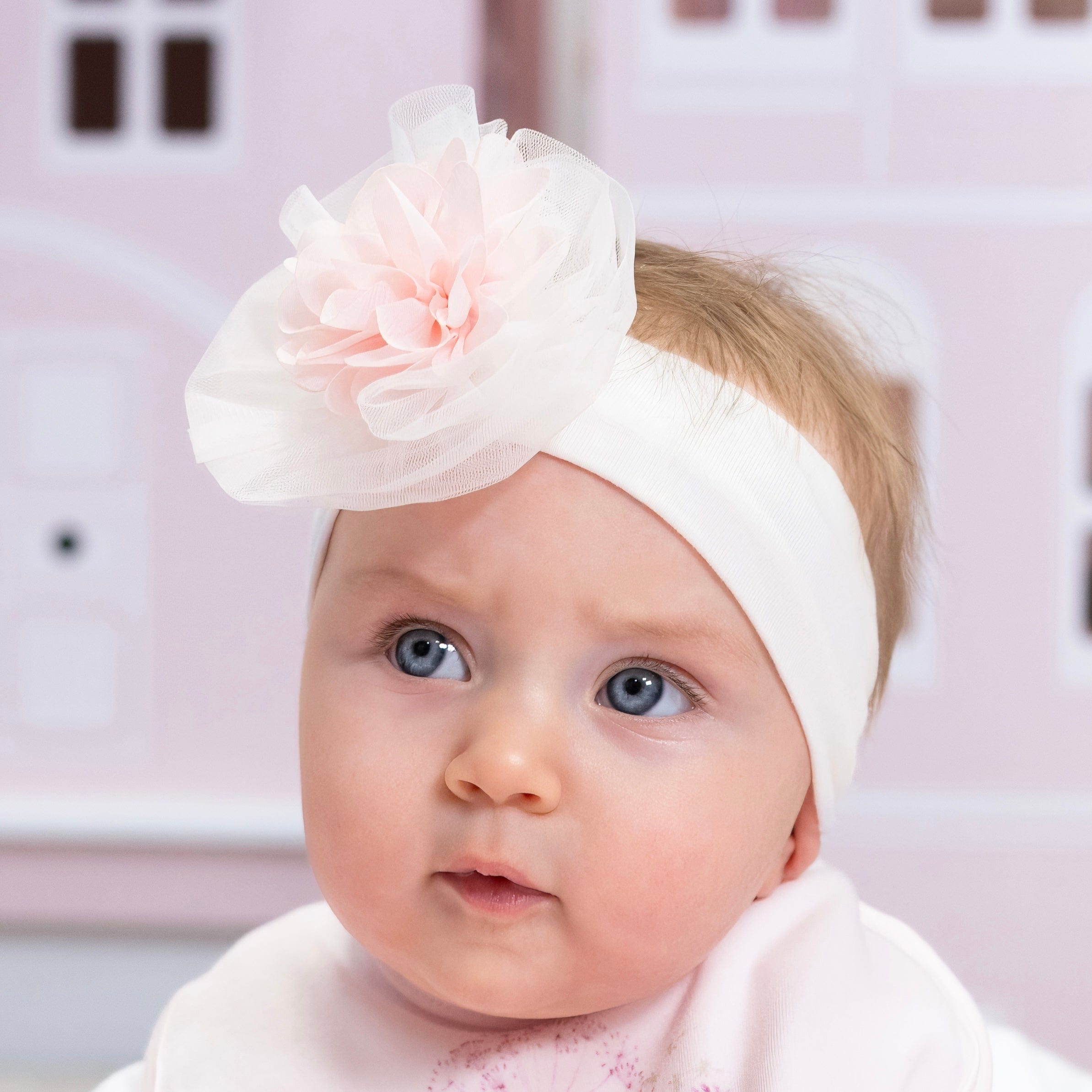 FIRST BABY - Tulle Hairband  - Pink