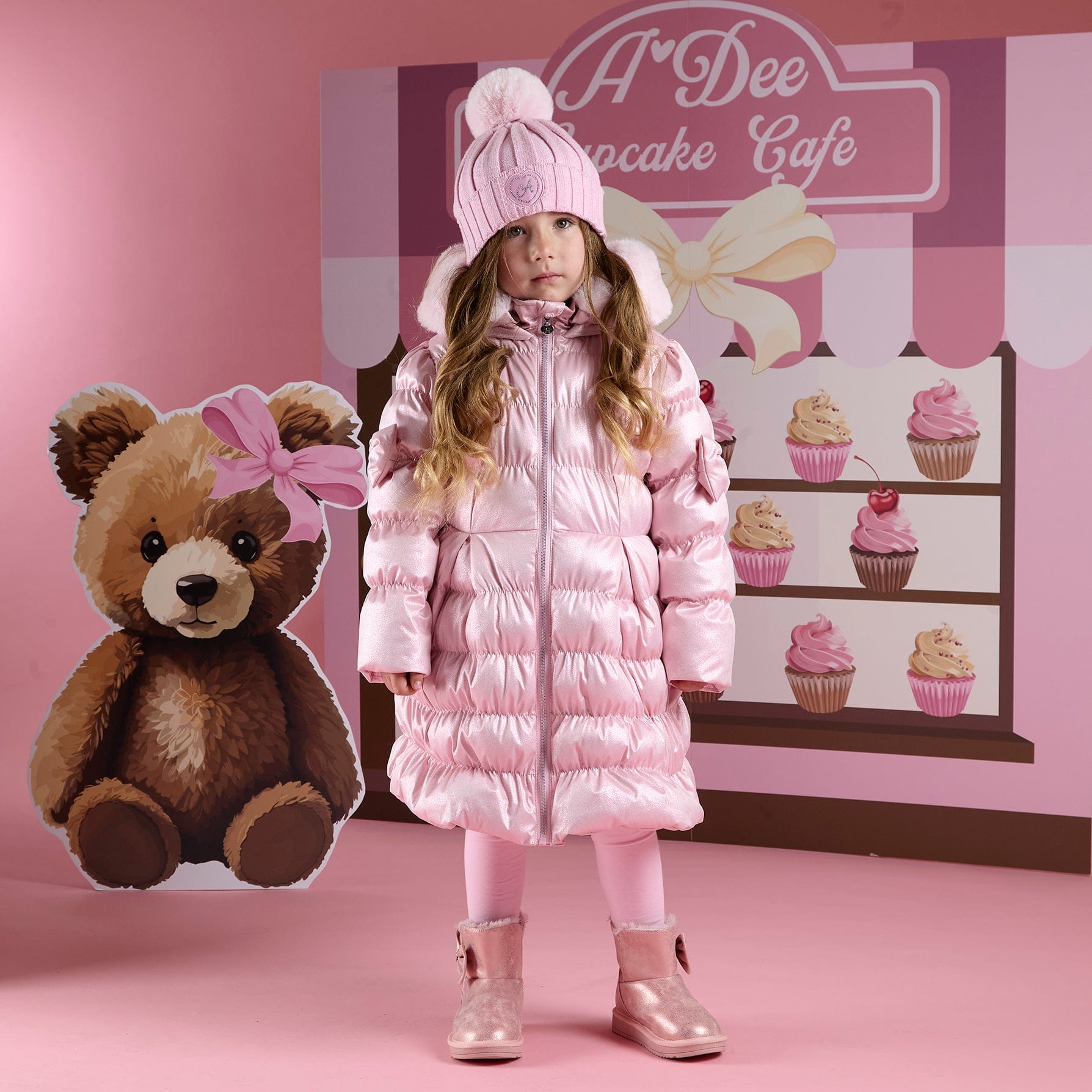 A DEE - Initial Icon Montana Padded Ling Metallic Jacket - Pink Fairy