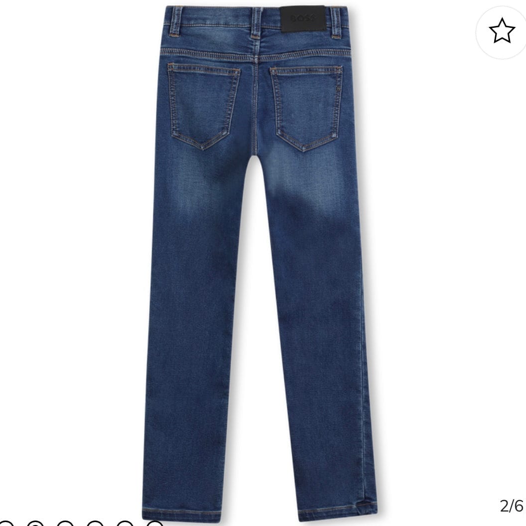 HUGO BOSS - Five Pocket Denim Jeans - Stone Pulverisation
