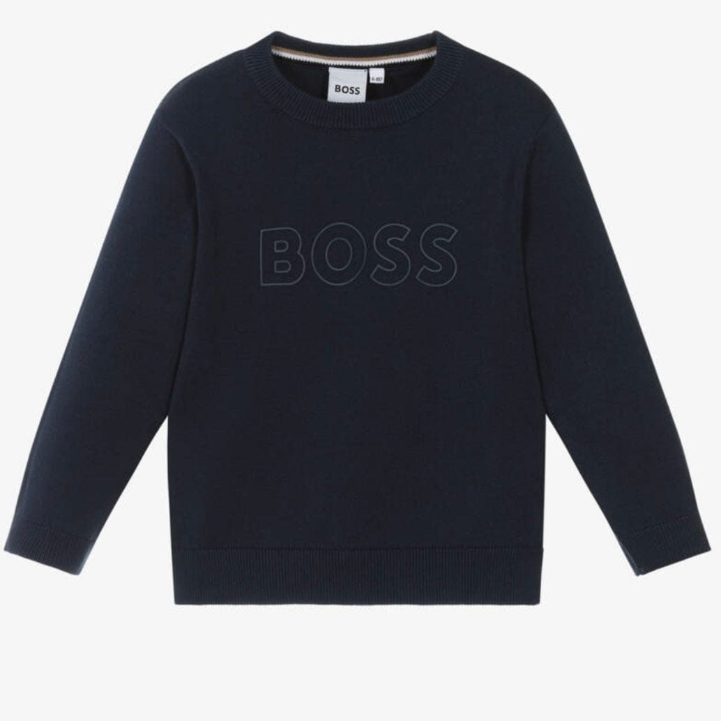 BOSS - Knit Sweater  -  Navy