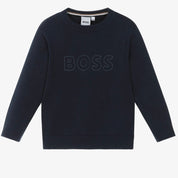 BOSS - Knit Sweater  -  Navy