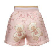 A DEE - Abstract Teddy Suzi & Stevie Teddy Print Short Set - Baby Pink