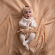 LITTLE A - Little Locket Emeyle Tulle Jam Pant Set - Snow White