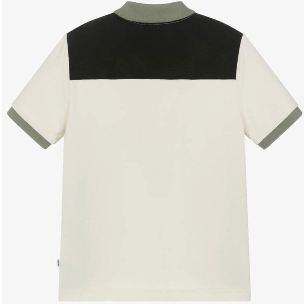 BOSS - Colour Block Polo Shirt - Sand