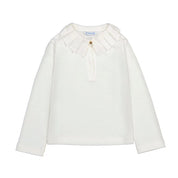 ABEL & LULA - Sherpa Jacket Blouse & Lamb Wool Skirt With Belt - Black