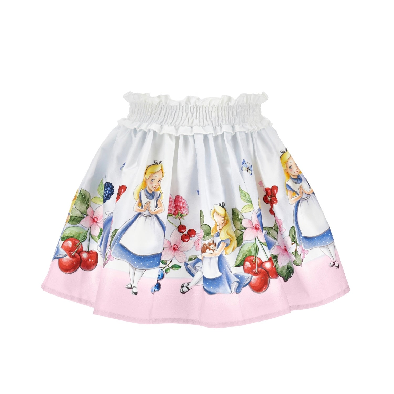 MONNALISA - Alice In Wonderland Skirt Set - Pink