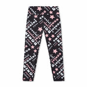 BONINI BY A DEE - Printed Sport Top & Legging Set Energy & Sprint - Black