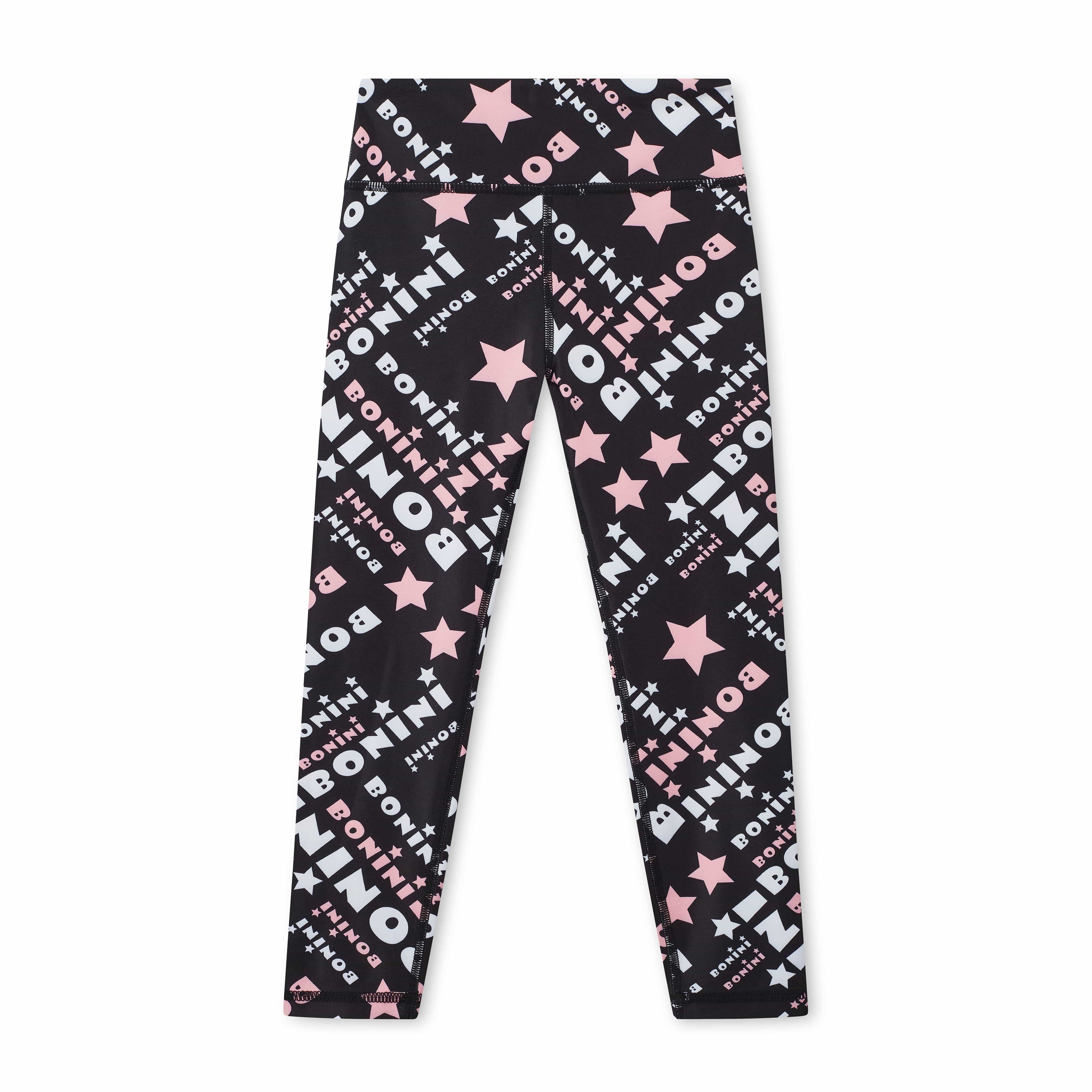 BONINI BY A DEE - Printed Sport Top & Legging Set Energy & Sprint - Black