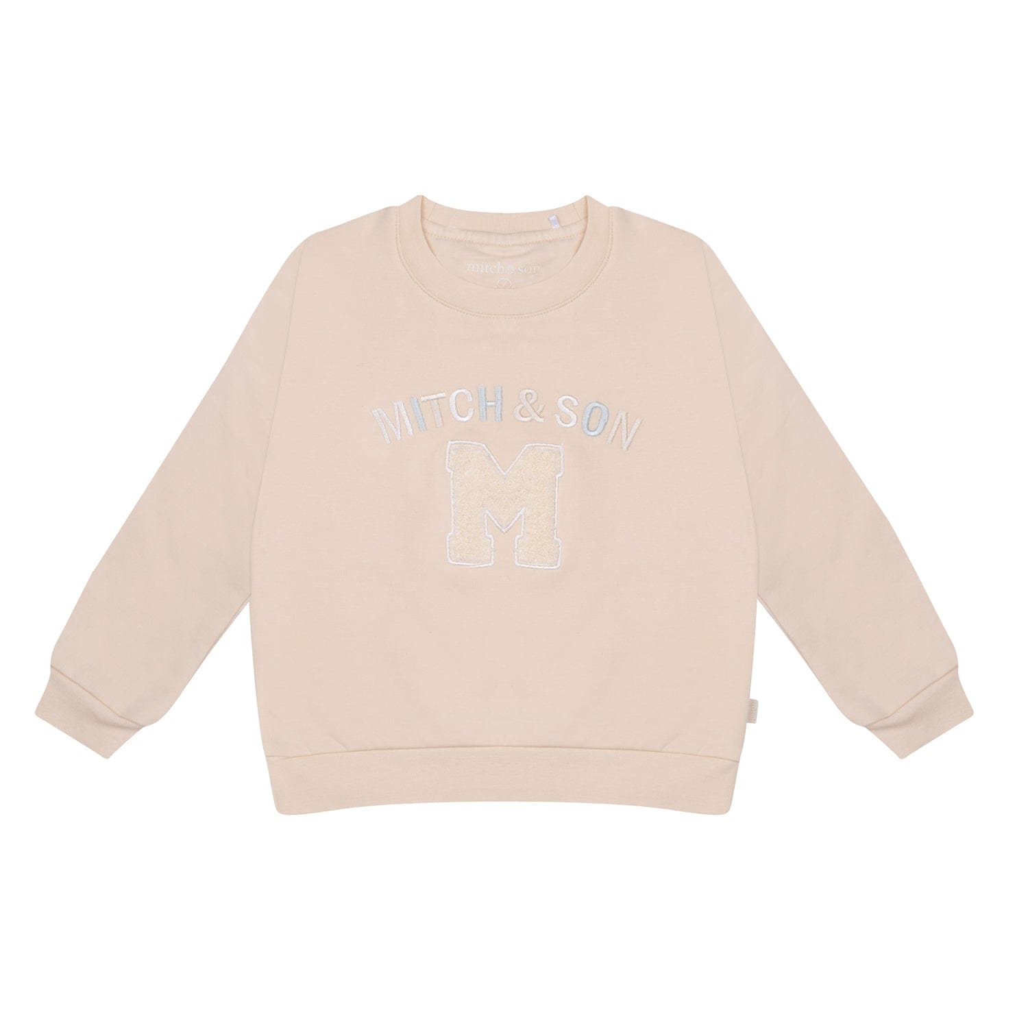 MITCH & SON - Addy Loopy Badge Crewneck Tracksuit - Beige