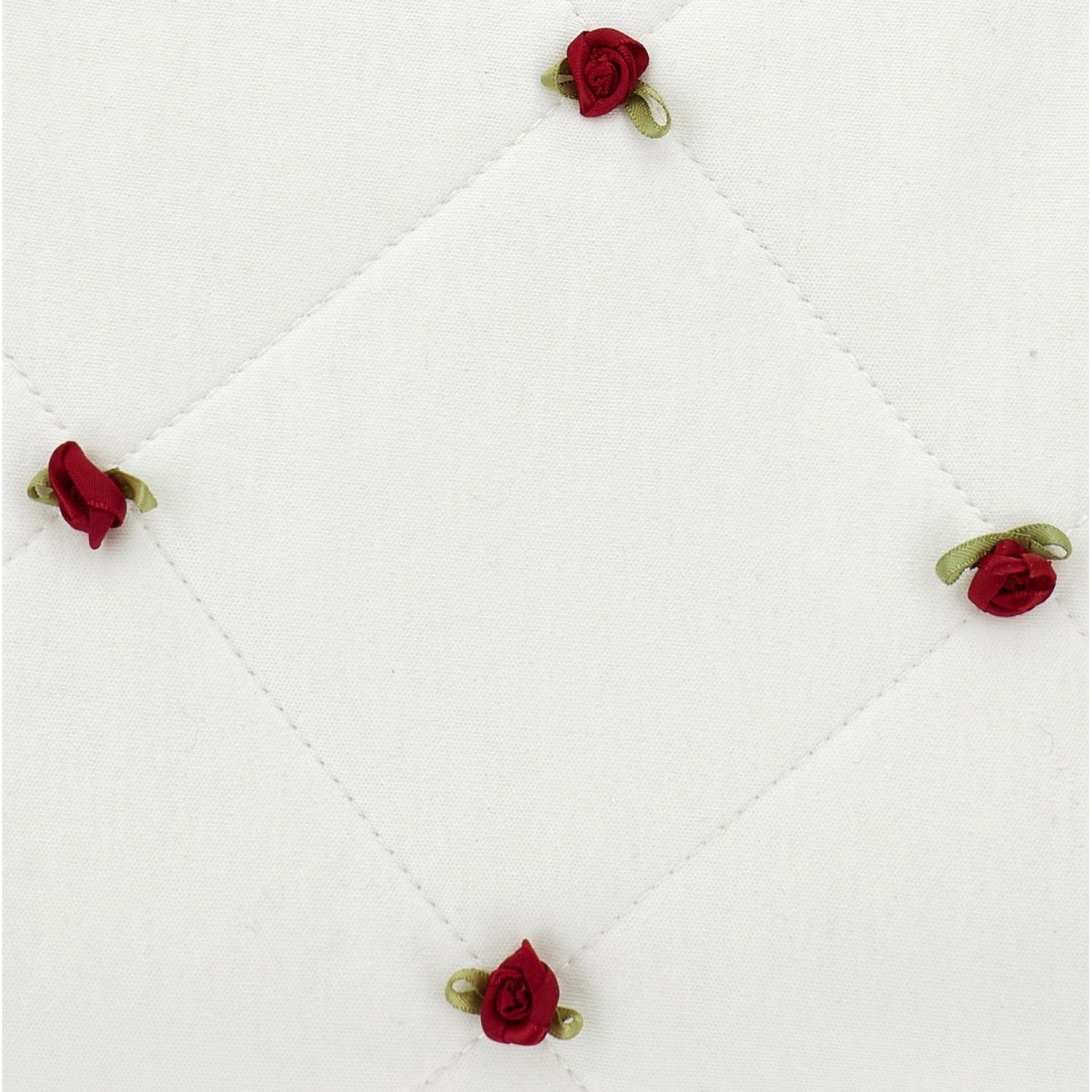 MONNALISA - Rose Bud & Lace Blanket - Red