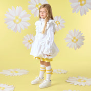 A DEE - Natalie Daisy Dreamer Bow Jacket - Bright White