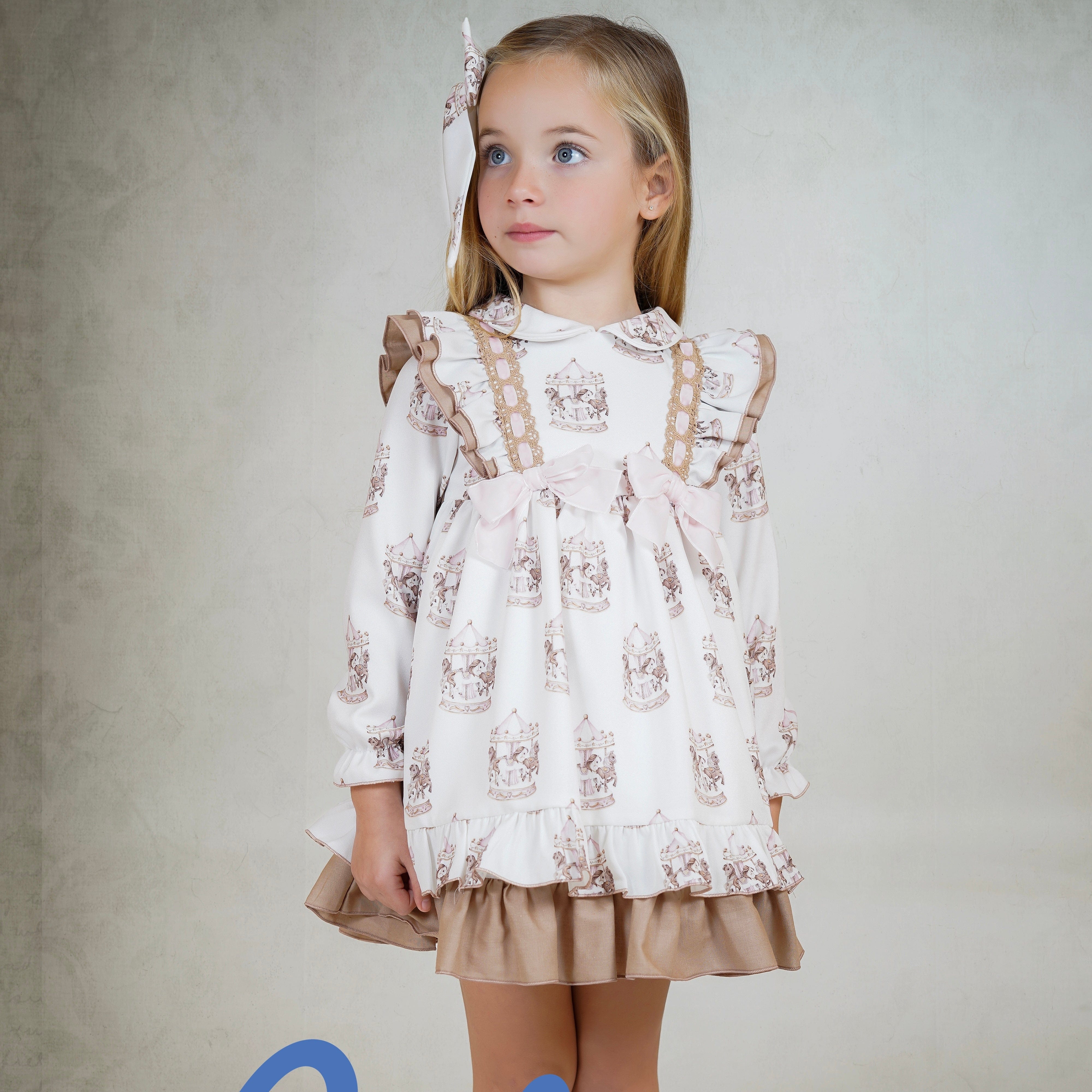 BABINE - Carousel Puffball Dress - Pink