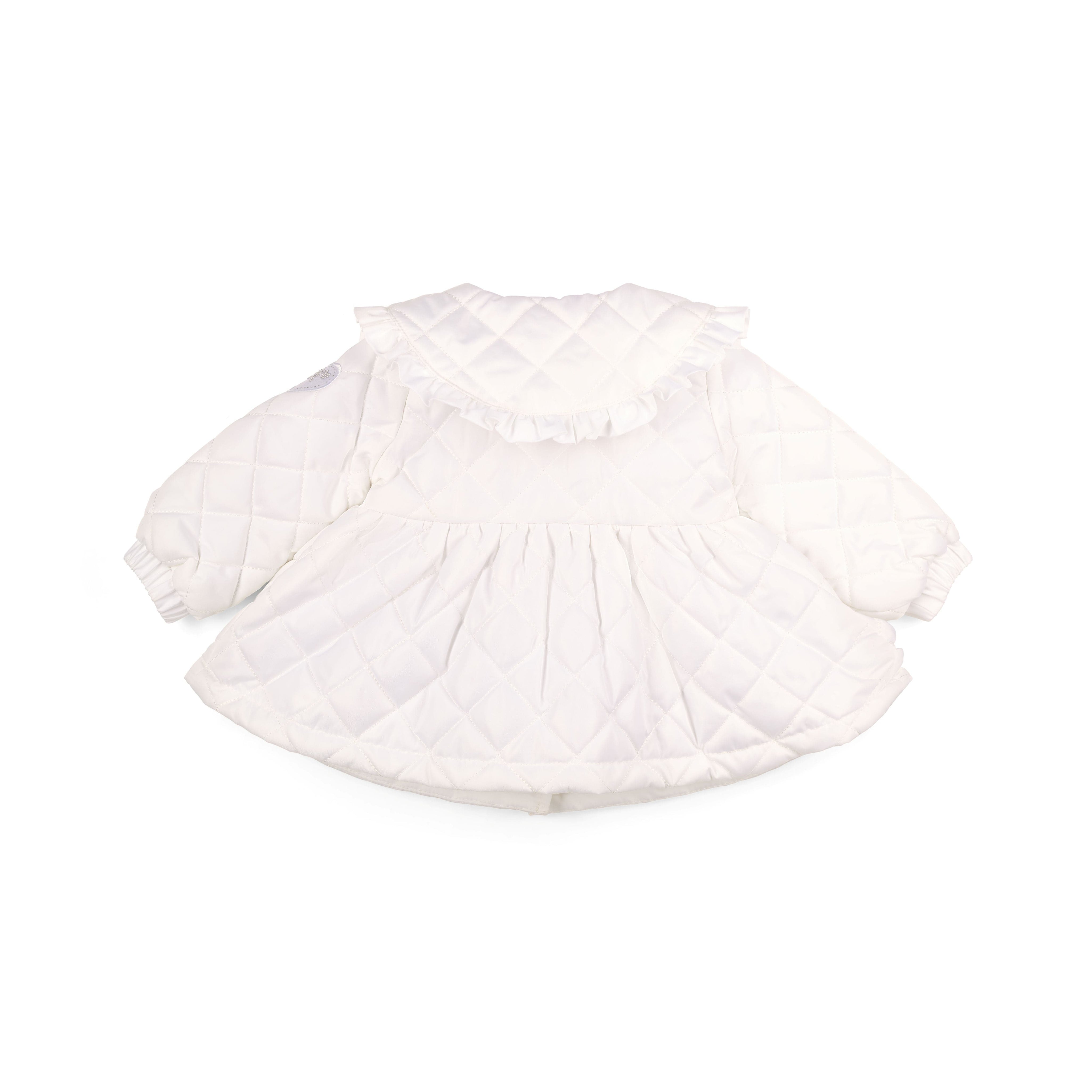 LITTLE A - Cutie Frutti Penelope Quilted Jacket - White