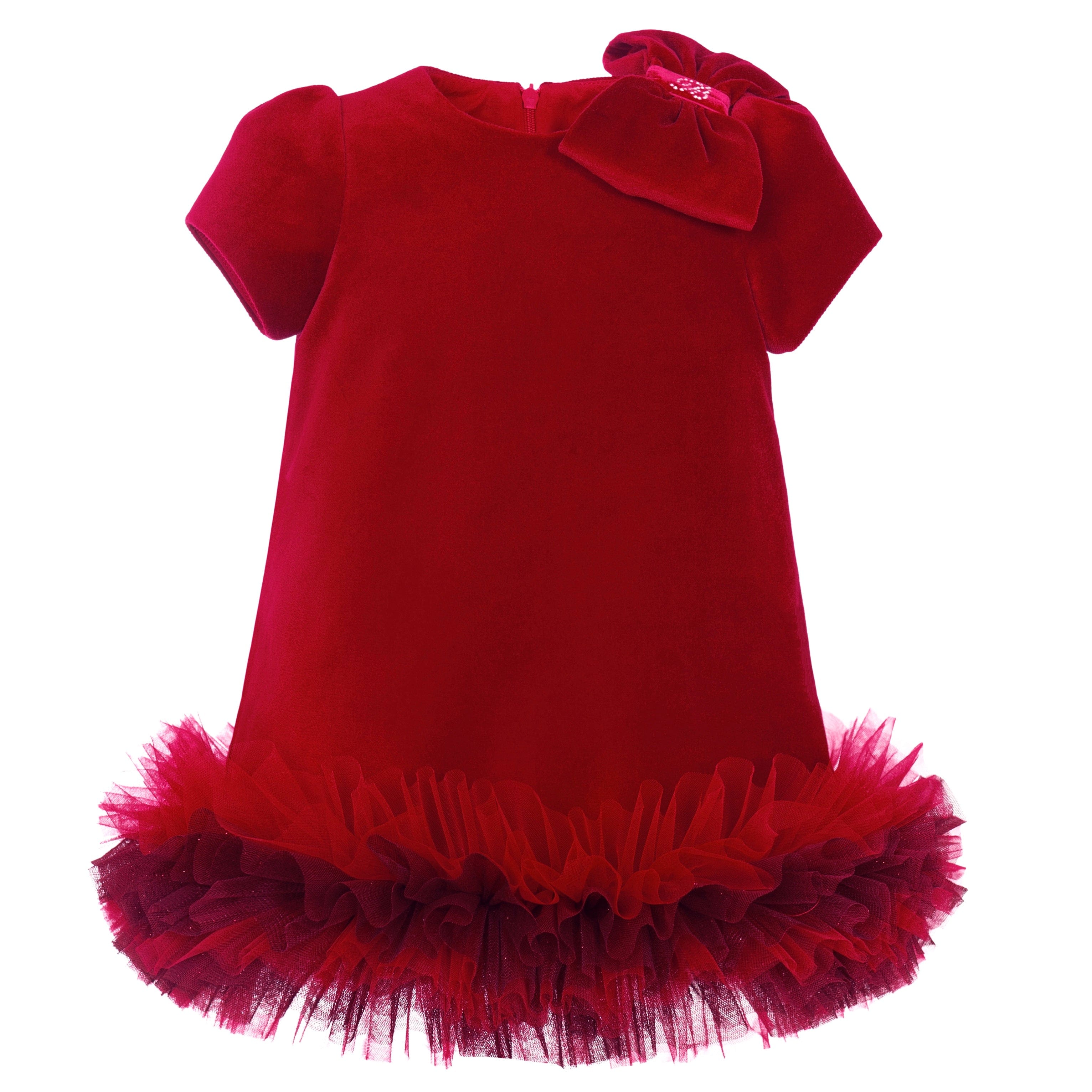 BALLOON CHIC - Velvet Tutu Dress - Red