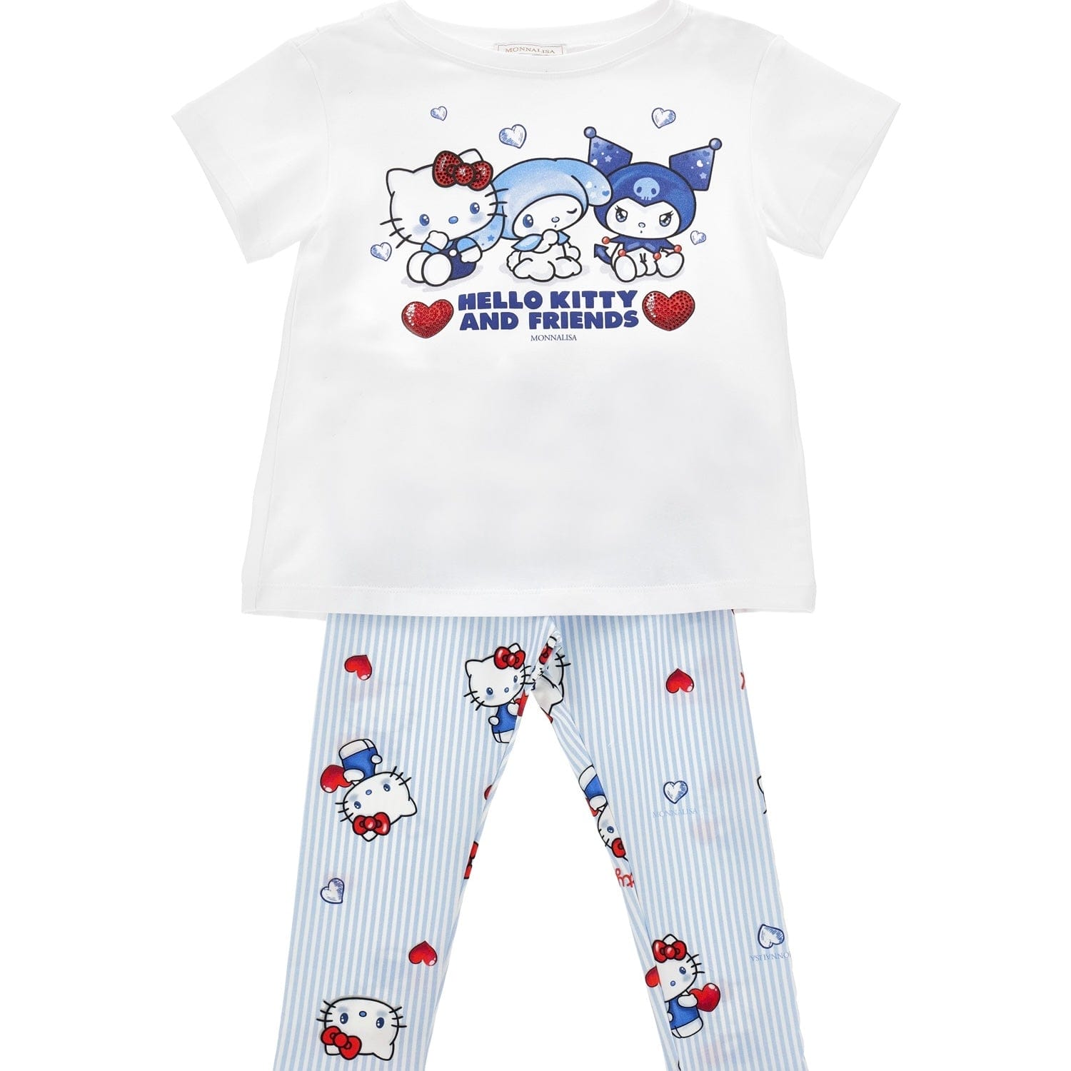 MONNALISA - Hello Kitty & Friends Leggings Set - White