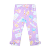 A DEE - Scarlett Pastel Parlour Ice Cream Print Legging Set - Blue