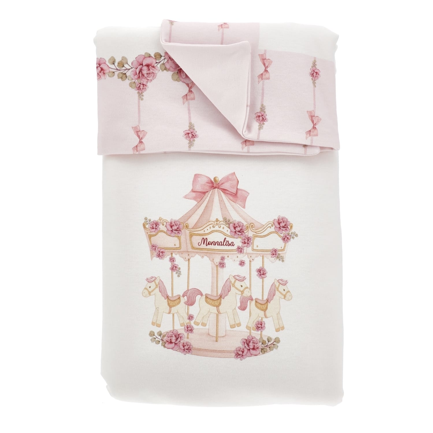 MONNALISA - Carousel Blanket - Pink
