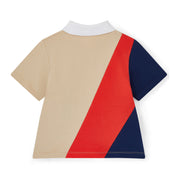 MITCH & SON - Chic Chevron JNR Pierce Polo Set - Stone Beige
