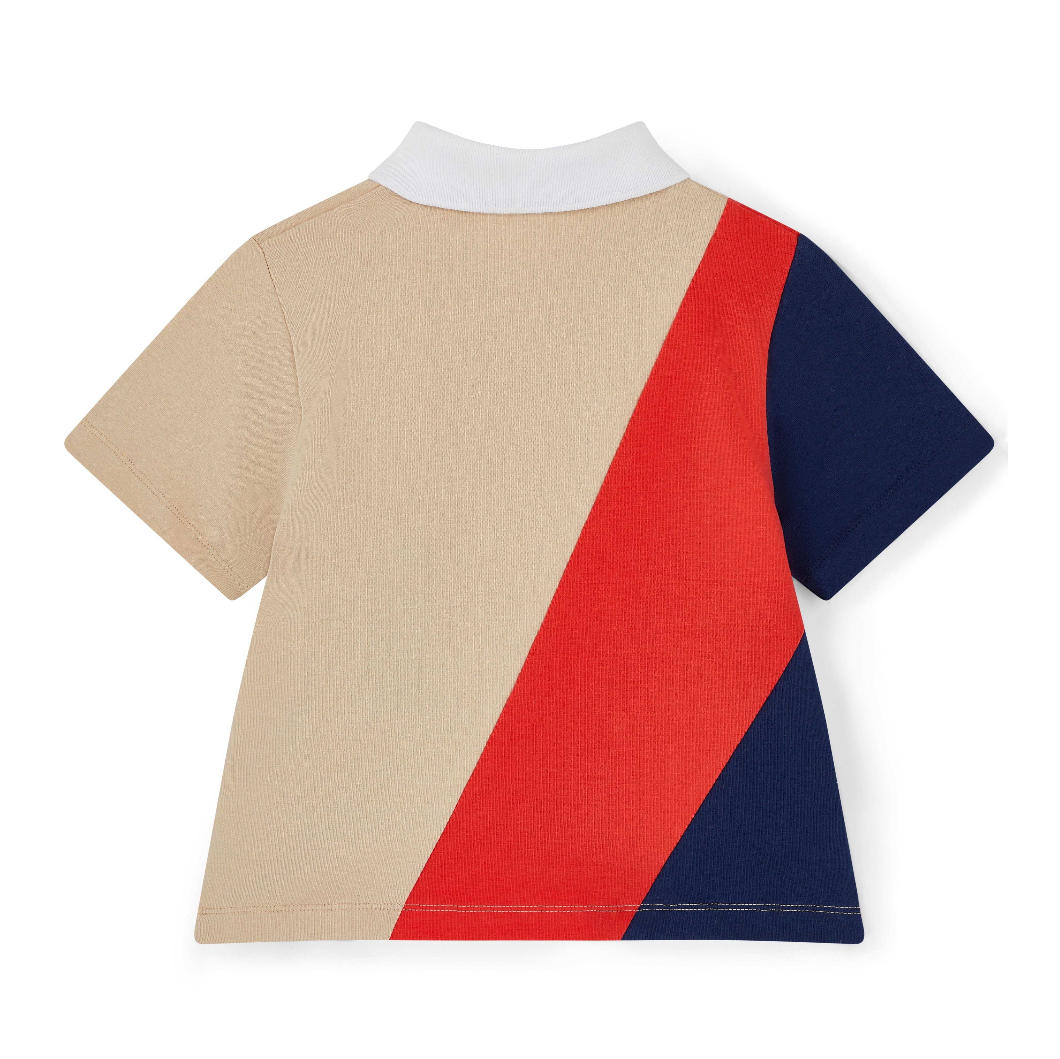 MITCH & SON - Chic Chevron JNR Pierce Polo Set - Stone Beige
