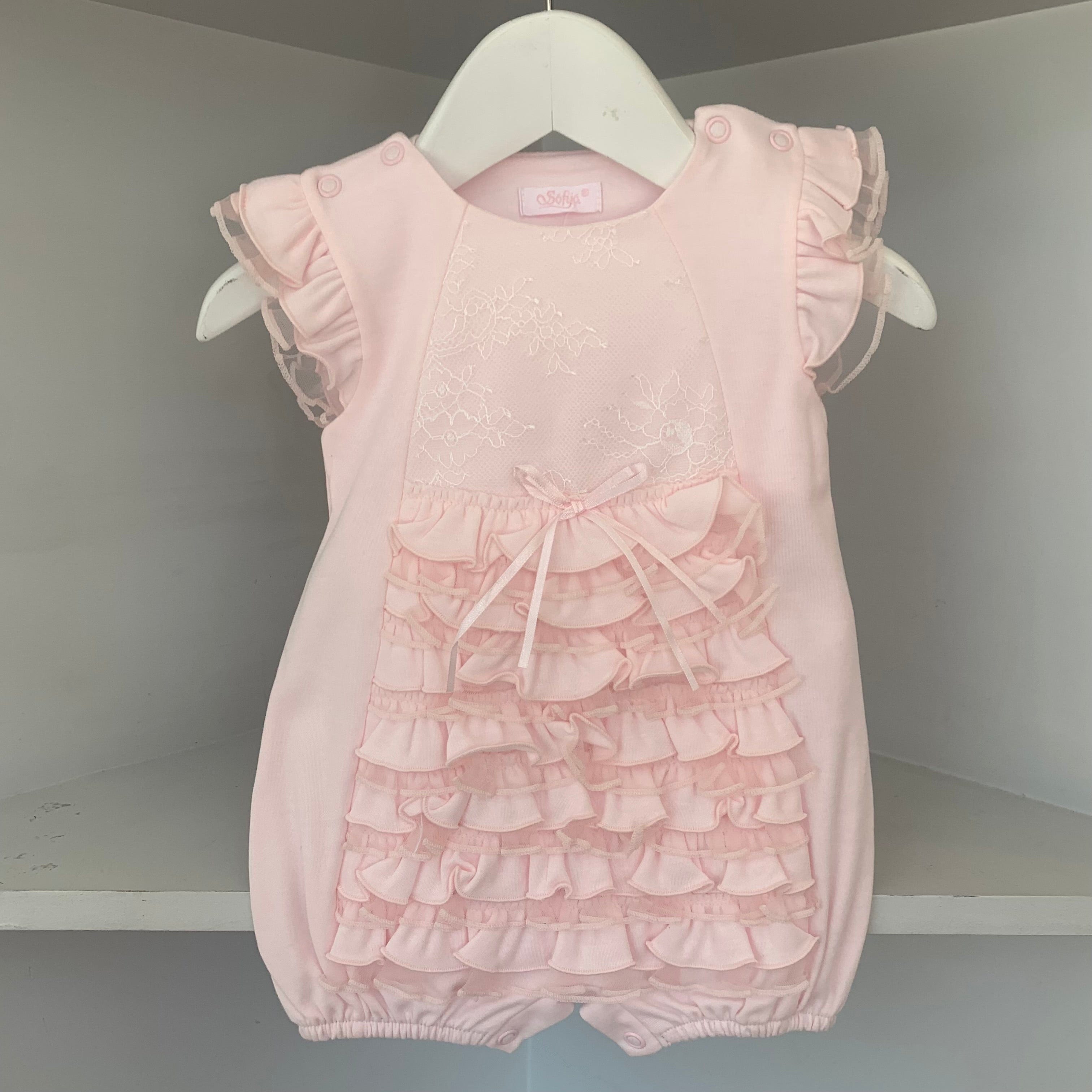 SOFIJA - Ruffle Romper - Pink