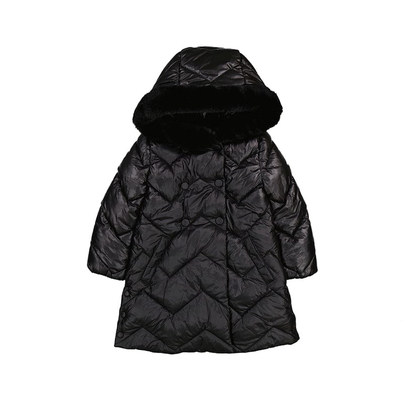 ABEL & LULA - Padded Long Coat - Black