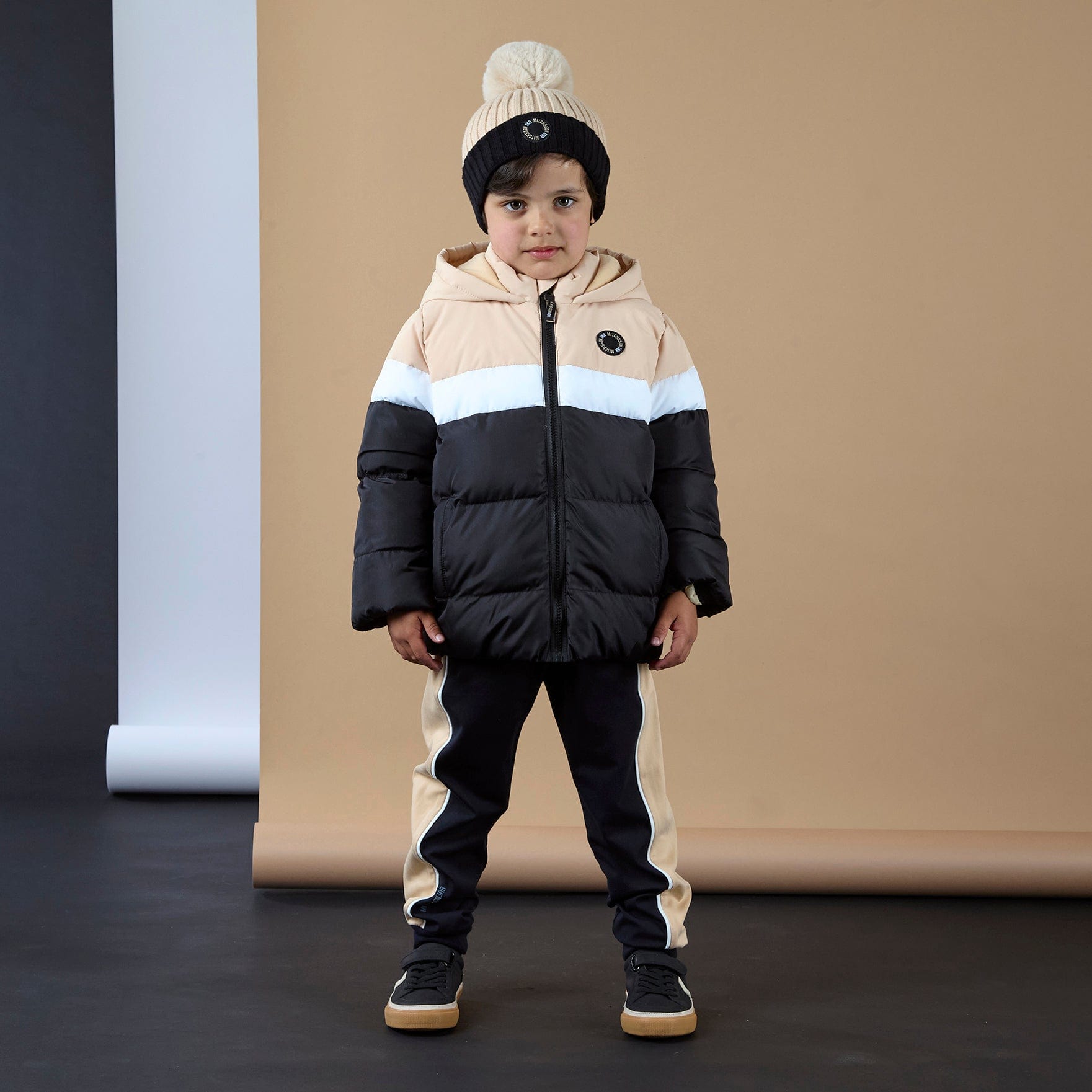 MITCH & SON - JNR Levi Colour Block Jacket - Black