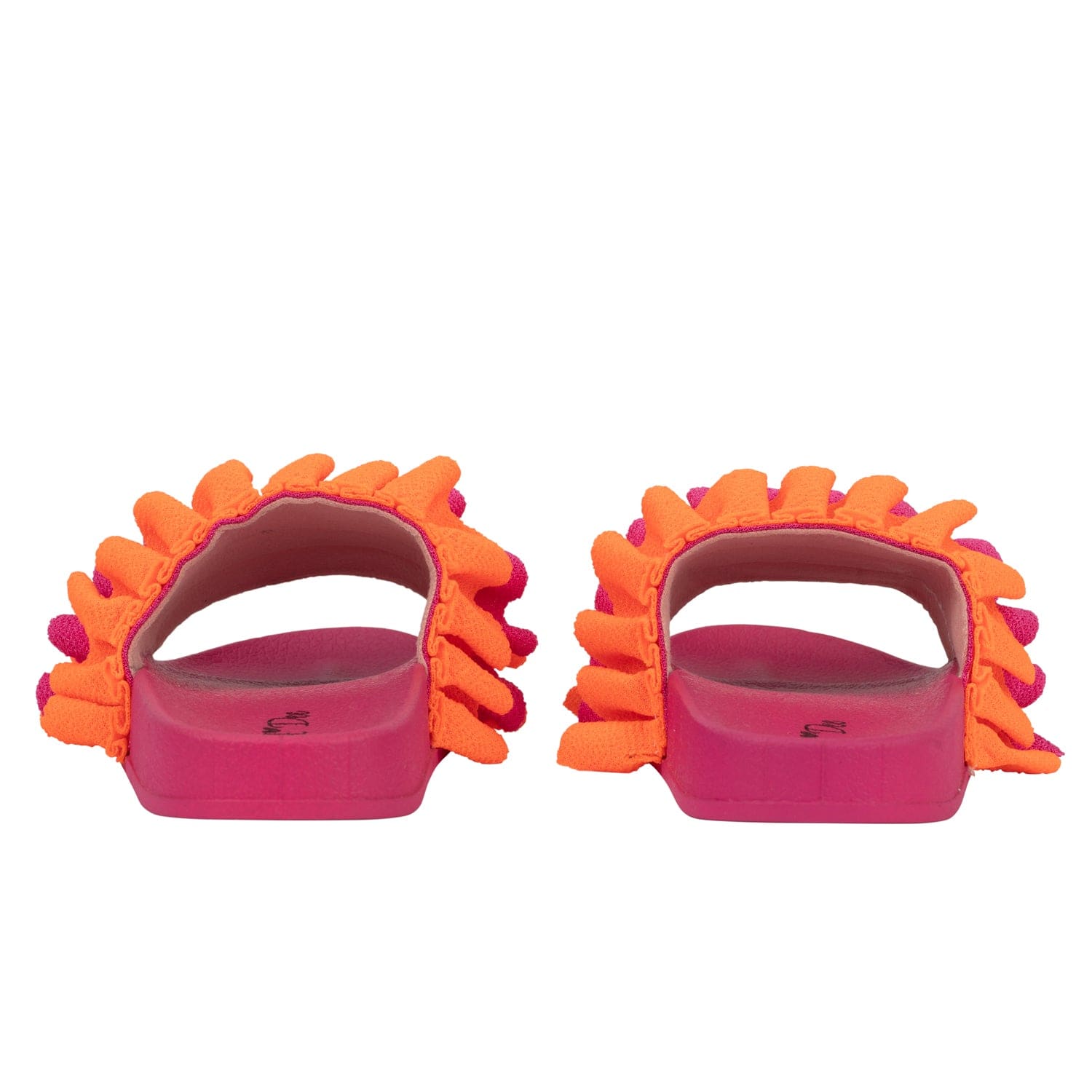 A DEE - Frilly Bold Hearts Frill Sliders - Hot Pink