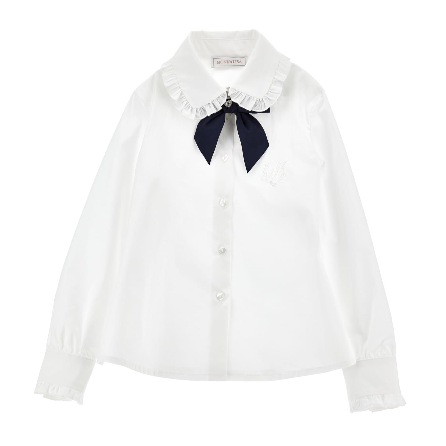 MONNALISA - Tartan Blouse &  Skirt Set - Grey