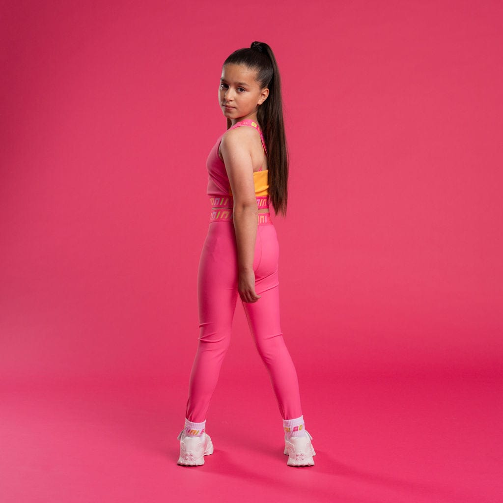 BONINI BY A DEE - Logo Legging Inspire & Colourblock Crop Top Flex - Hot Pink