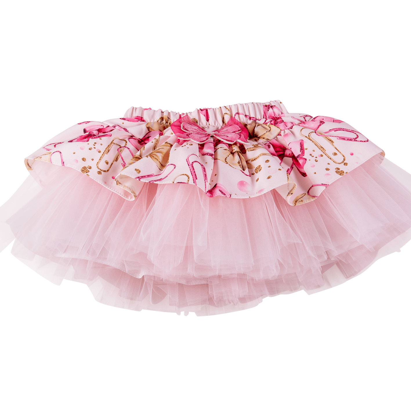 Pink tutu skirt 2-piece outfit set clearance