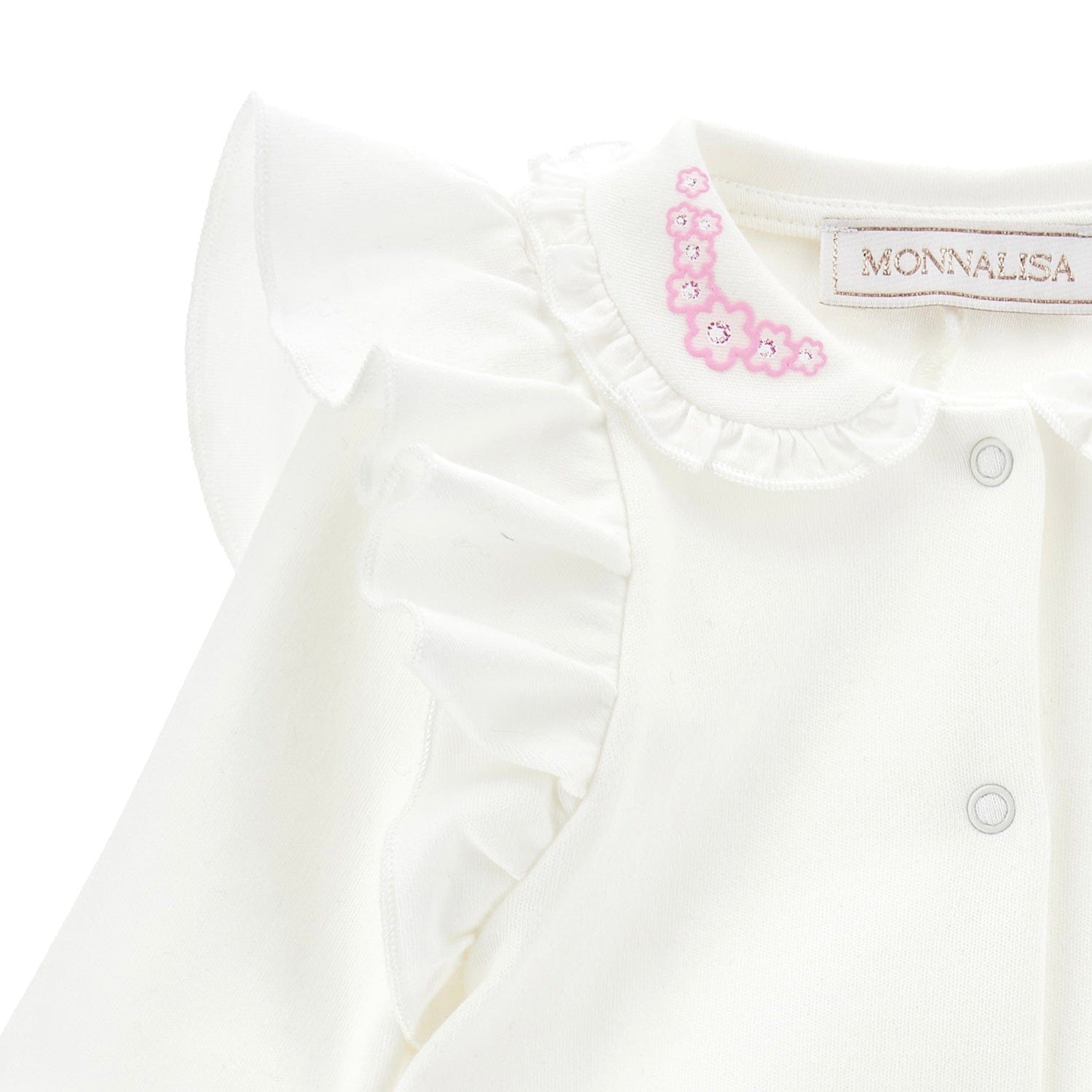 MONNALISA - Bow Babygrow  - Pink